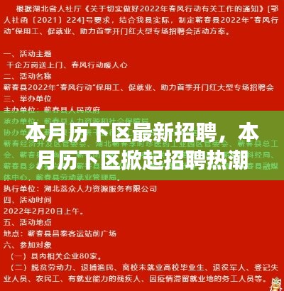 歷下區(qū)掀起招聘熱潮，背景、事件與影響分析