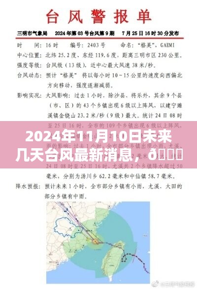 2024年11月10日及未來數(shù)日臺風動態(tài)，最新消息與全面解析