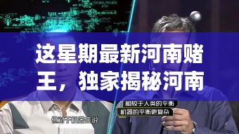 獨家揭秘，河南賭王最新高科技神器，革新功能引領(lǐng)極致體驗，科技重塑賭壇風云！