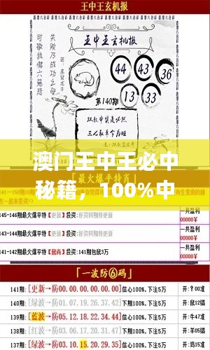 澳門王中王必中秘籍，100%中獎攻略_OMN98.25權威解析