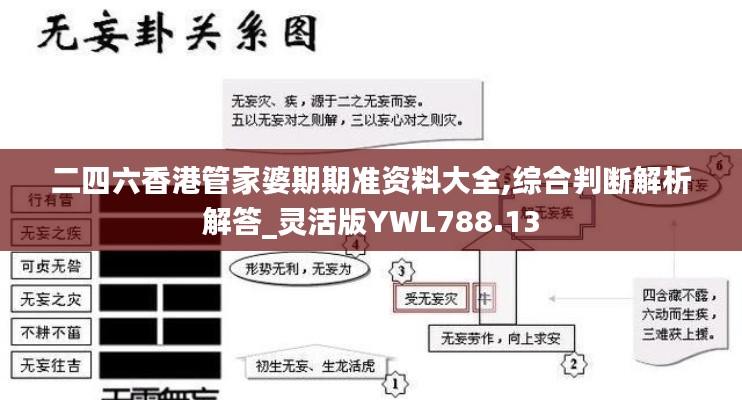 二四六香港管家婆期期準(zhǔn)資料大全,綜合判斷解析解答_靈活版YWL788.13