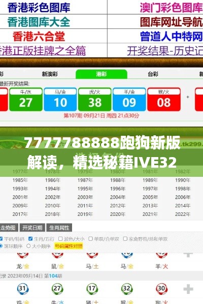 7777788888跑狗新版解讀，精選秘籍IVE323.63