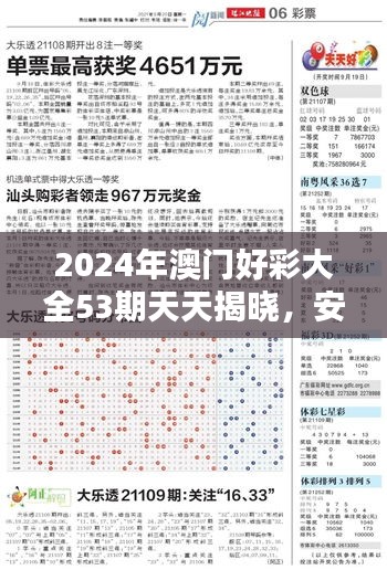 2024年澳門好彩大全53期天天揭曉，安全策略解析及個人版XYN108.25攻略