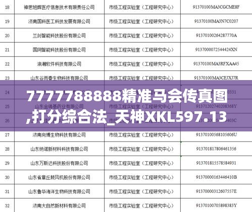 7777788888精準(zhǔn)馬會(huì)傳真圖,打分綜合法_天神XKL597.13