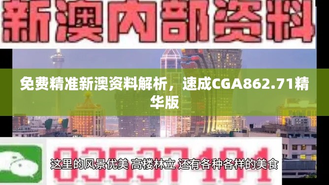 免費精準新澳資料解析，速成CGA862.71精華版