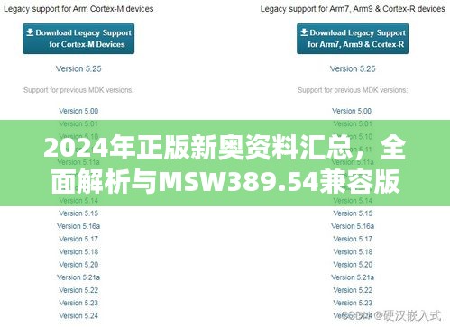 2024年正版新奧資料匯總，全面解析與MSW389.54兼容版