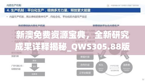 新澳免費(fèi)資源寶典，全新研究成果詳釋揭秘_QWS305.88版