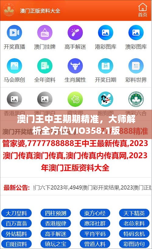 澳門王中王期期精準(zhǔn)，大師解析全方位VIO358.1版