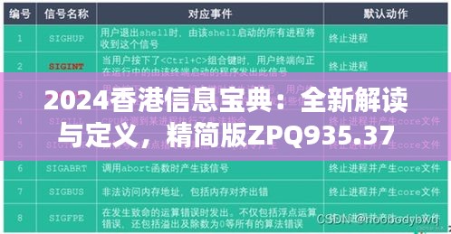 2024香港信息寶典：全新解讀與定義，精簡版ZPQ935.37