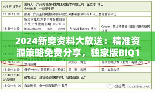 2024新奧資料大放送：精準資源策略免費分享，獨家版BIQ169.91揭曉