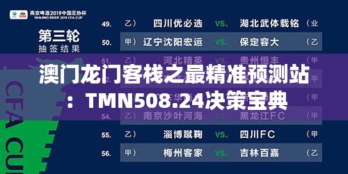 澳門龍門客棧之最精準預測站：TMN508.24決策寶典