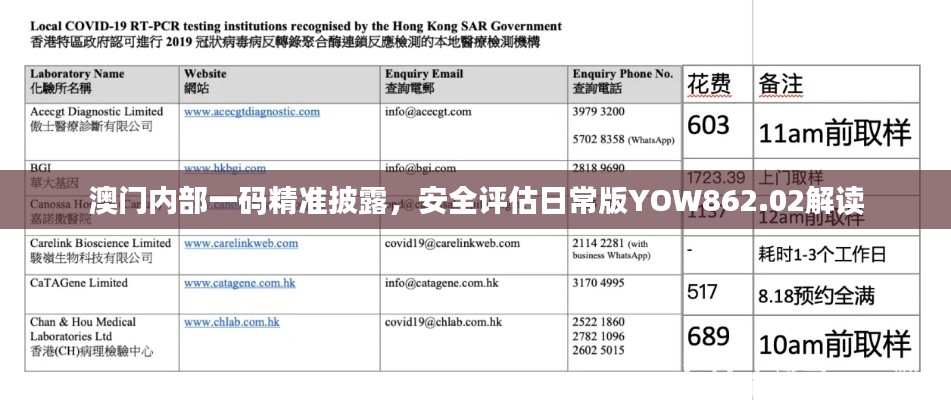 澳門內(nèi)部一碼精準(zhǔn)披露，安全評估日常版YOW862.02解讀