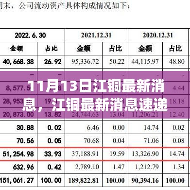 江銅最新動(dòng)態(tài)與行業(yè)進(jìn)展速遞，11月13日更新