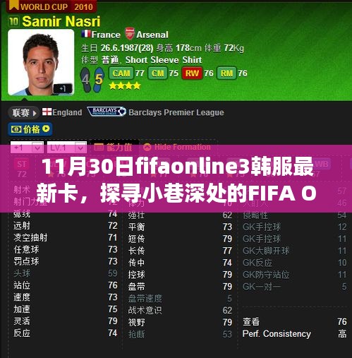 FIFA Online 3韓服最新卡牌揭秘，小巷深處獨(dú)特小店的探索之旅