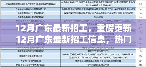 12月廣東最新招工信息更新，熱門職位等你來挑戰(zhàn)！