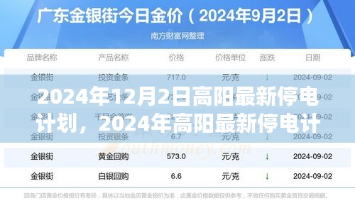 高陽最新停電計劃通知，2024年停電安排詳解