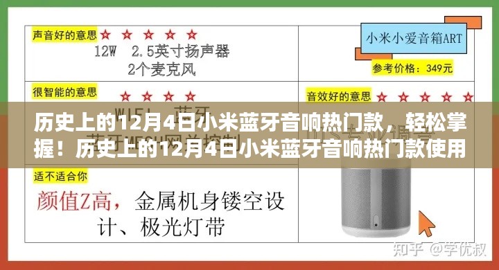 歷史上的12月4日小米藍牙音響熱門款，輕松掌握與使用指南