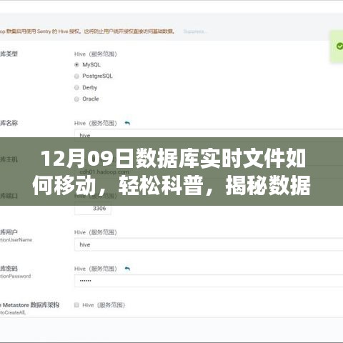 揭秘數(shù)據(jù)庫實時文件遷移之秘，以12月09日實戰(zhàn)案例輕松科普如何移動數(shù)據(jù)庫實時文件