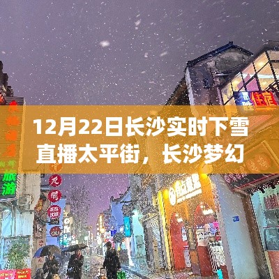 長沙夢幻飄雪日，太平街實時下雪直播絕美呈現