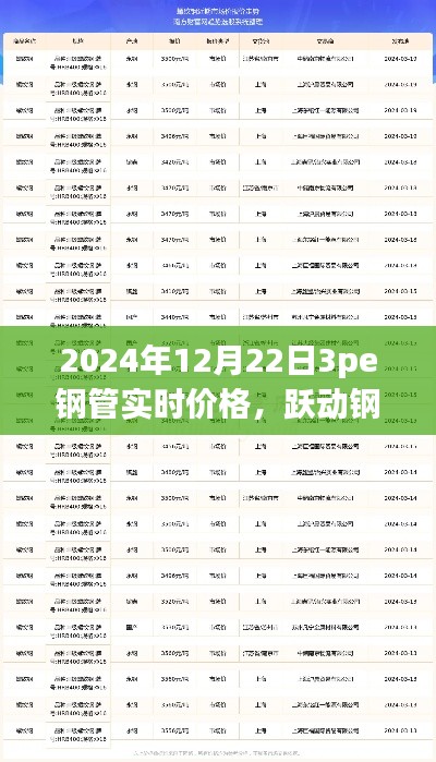 躍動鋼管市場，揭秘2024年12月22日3PE鋼管實(shí)時(shí)價(jià)格——洞悉變化，鑄就自信與成就之路。