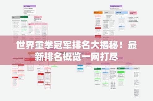 世界重拳冠軍排名大揭秘！最新排名概覽一網打盡