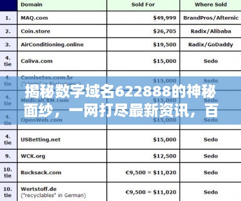 揭秘?cái)?shù)字域名622888的神秘面紗，一網(wǎng)打盡最新資訊，百度直達(dá)！