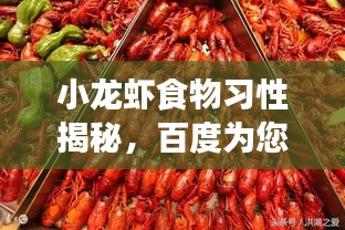 小龍蝦食物習性揭秘，百度為您解析生長習性之謎