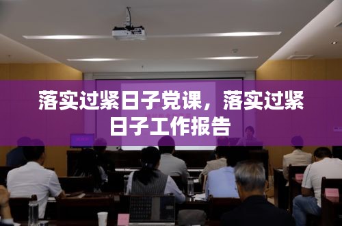 落實過緊日子黨課，落實過緊日子工作報告 