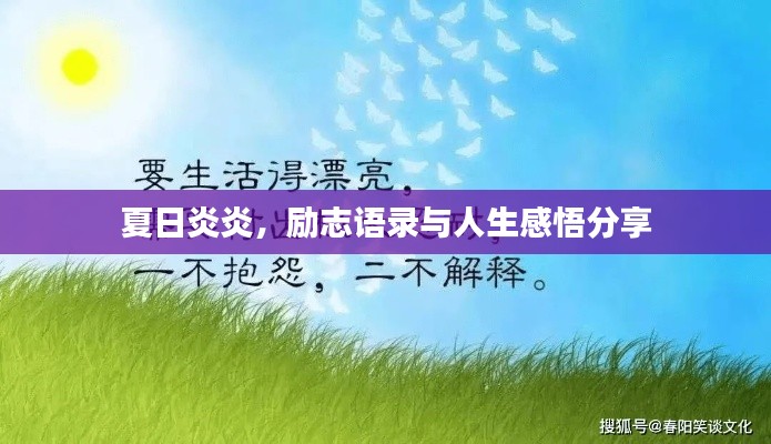 夏日炎炎，勵(lì)志語(yǔ)錄與人生感悟分享