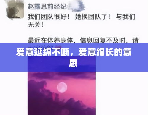 愛意延綿不斷，愛意綿長的意思 