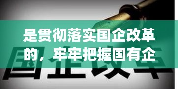 是貫徹落實國企改革的，牢牢把握國有企業(yè)改革的正確方向 