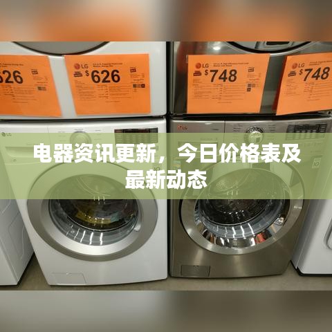 電器資訊更新，今日價格表及最新動態(tài)