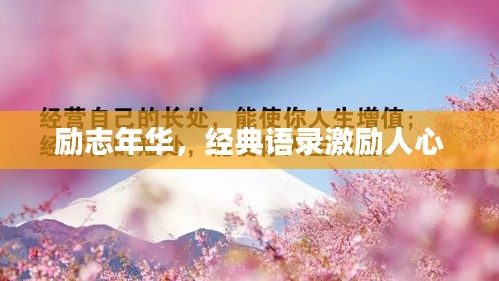 勵志年華，經(jīng)典語錄激勵人心