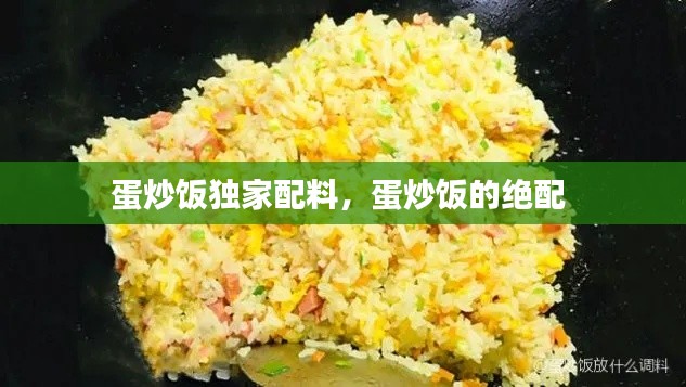 蛋炒飯獨(dú)家配料，蛋炒飯的絕配 