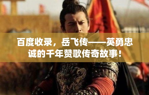 百度收錄，岳飛傳——英勇忠誠(chéng)的千年贊歌傳奇故事！